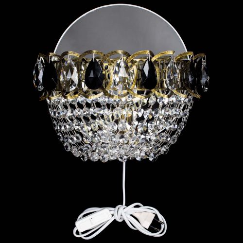 Бра Астра ажур под бронзу черная в Химках Гусь Хрустальный