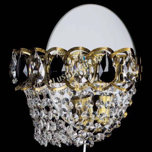 Бра Астра ажур под бронзу черная в Химках Гусь Хрустальный