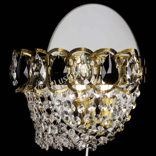 Бра Астра ажур под бронзу черная в Химках Гусь Хрустальный