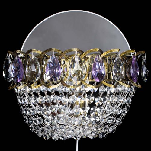 Бра Астра ажур под бронзу фиолетовая в Химках Бра Астра ажур под бронзу фиолетовая в Химках