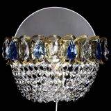 Бра Астра ажур под бронзу синяя в Химках