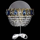 Бра Астра ажур под бронзу синяя в Химках