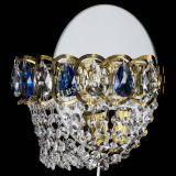 Бра Астра ажур под бронзу синяя в Химках