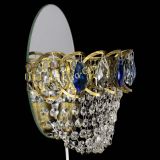 Бра Астра ажур под бронзу синяя в Химках