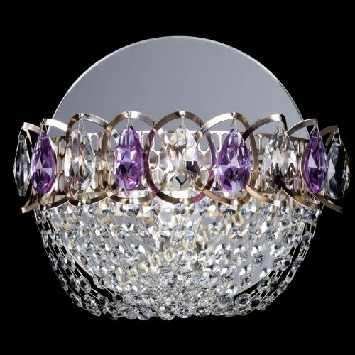 Бра Астра ажур фиолетовая в Химках Гусь Хрустальный