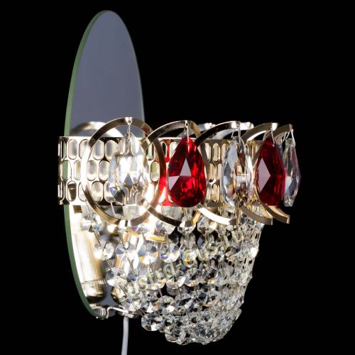 Бра Астра ажур красная в Химках Гусь Хрустальный