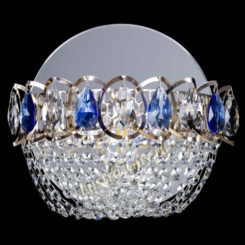 Бра Астра ажур синяя в Химках Гусь Хрустальный