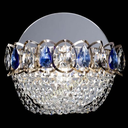 Бра Астра ажур синяя в Химках Гусь Хрустальный