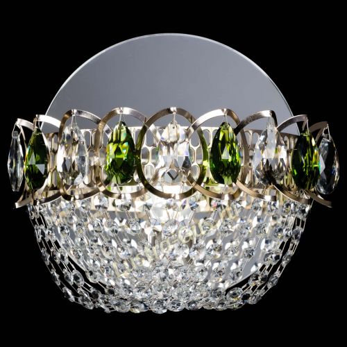 Бра Астра ажур зеленая в Химках Гусь Хрустальный