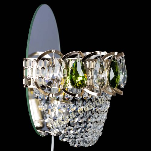 Бра Астра ажур зеленая в Химках Гусь Хрустальный