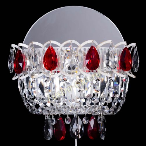 Бра Астра Красная белая  в Химках Гусь Хрустальный