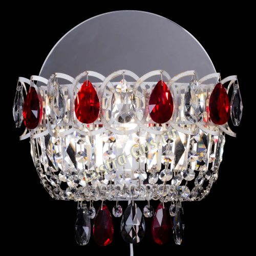 Бра Астра Красная белая  в Химках Гусь Хрустальный