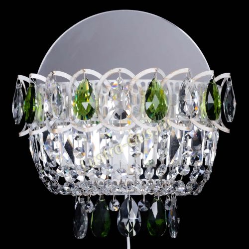 Бра Астра Зеленая белая в Химках Гусь Хрустальный