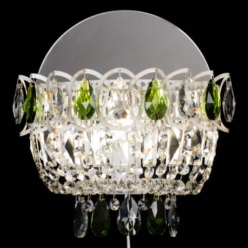 Бра Астра Зеленая белая в Химках Гусь Хрустальный