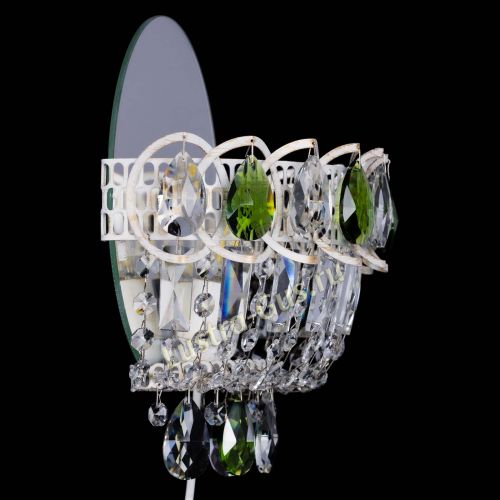 Бра Астра Зеленая белая в Химках Гусь Хрустальный