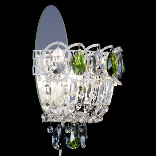 Бра Астра Зеленая белая в Химках Гусь Хрустальный