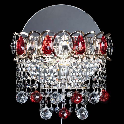 Бра Астра Капель шар 30 Красная в Химках Гусь Хрустальный