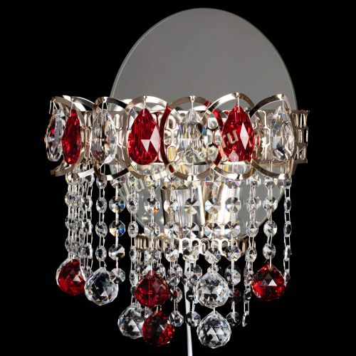 Бра Астра Капель шар 30 Красная в Химках Гусь Хрустальный