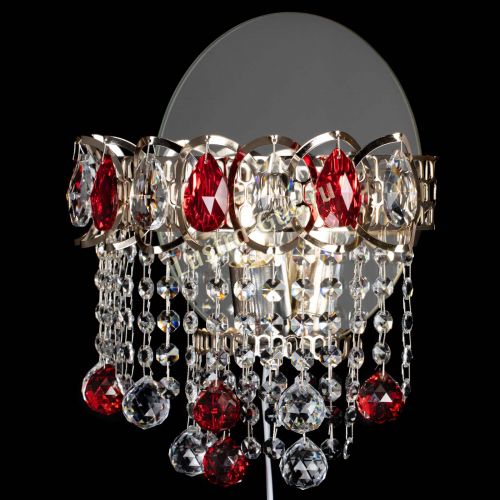 Бра Астра Капель шар 30 Красная в Химках Гусь Хрустальный