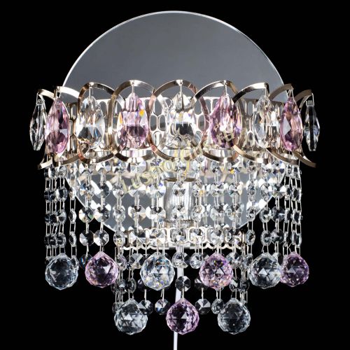 Бра Астра Капель шар 30 Розовая в Химках Гусь Хрустальный