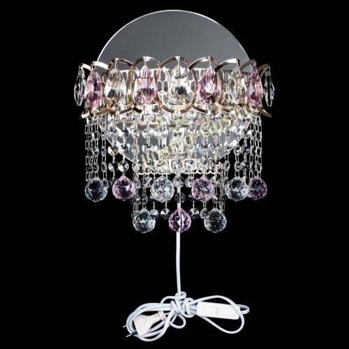 Бра Астра Капель шар 30 Розовая в Химках Гусь Хрустальный