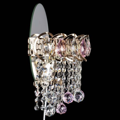 Бра Астра Капель шар 30 Розовая в Химках Гусь Хрустальный