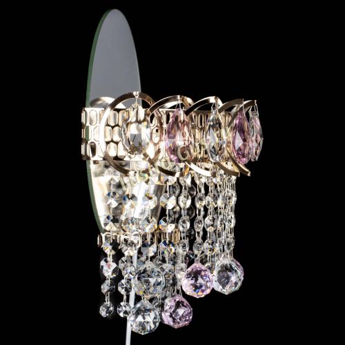 Бра Астра Капель шар 30 Розовая в Химках Гусь Хрустальный