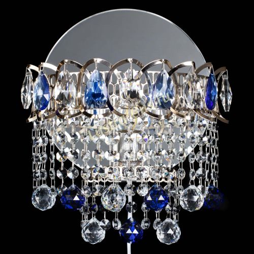 Бра Астра Капель шар 30 Синяя в Химках Гусь Хрустальный