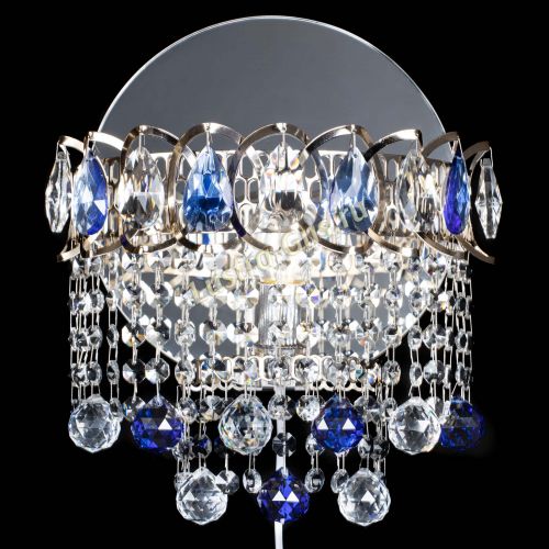 Бра Астра Капель шар 30 Синяя в Химках Гусь Хрустальный