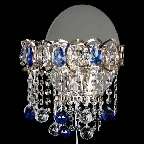 Бра Астра Капель шар 30 Синяя в Химках Гусь Хрустальный