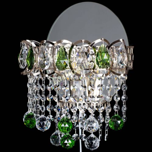 Бра Астра Капель шар 30 Зеленая в Химках Гусь Хрустальный