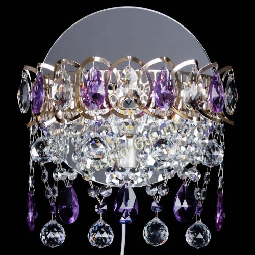 Бра Астра Паутинка фиолетовая в Химках Гусь Хрустальный