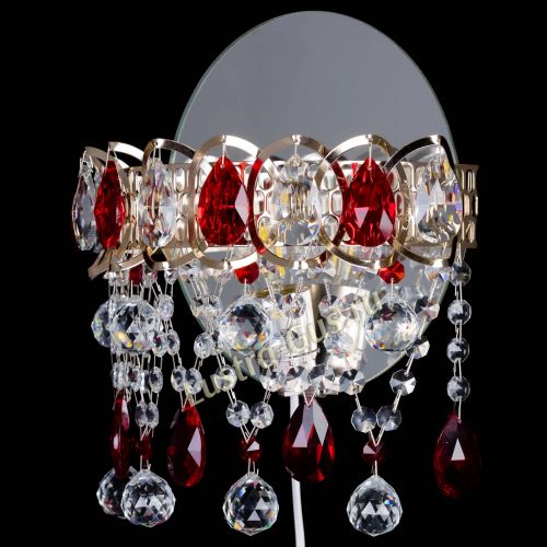 Бра Астра Паутинка красная в Химках Гусь Хрустальный