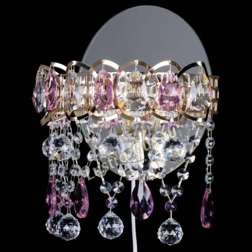 Бра Астра Паутинка розовая в Химках Гусь Хрустальный