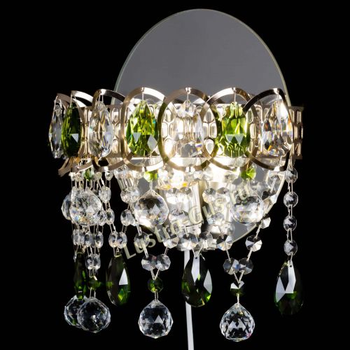 Бра Астра Паутинка зеленая в Химках Гусь Хрустальный