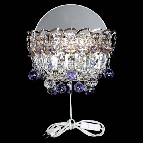 Бра Астра пластинка шар Фиолетовая в Химках Гусь Хрустальный