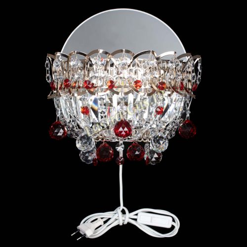 Бра Астра пластинка шар Красная в Химках Гусь Хрустальный