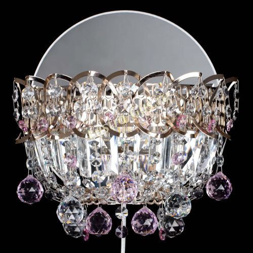 Бра Астра пластинка шар Розовая в Химках Гусь Хрустальный