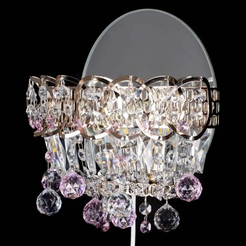 Бра Астра пластинка шар Розовая в Химках Гусь Хрустальный