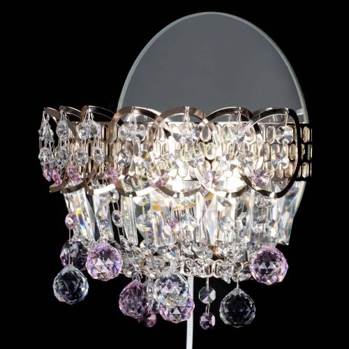 Бра Астра пластинка шар Розовая в Химках Гусь Хрустальный