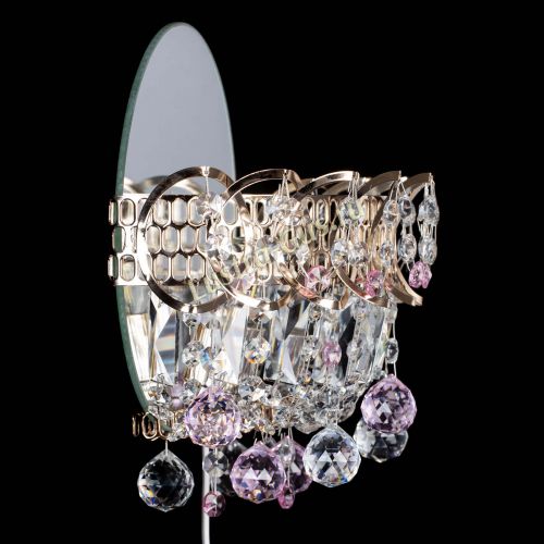 Бра Астра пластинка шар Розовая в Химках Гусь Хрустальный