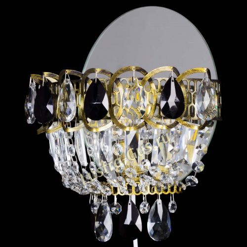 Бра Астра Черная под бронзу в Химках Гусь Хрустальный