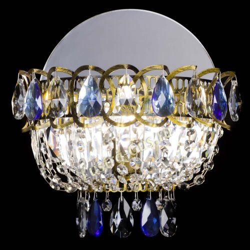 Бра Астра Синяя под бронзу в Химках Гусь Хрустальный