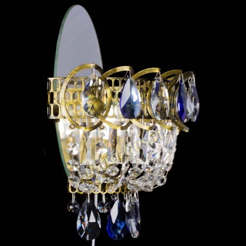 Бра Астра Синяя под бронзу в Химках Гусь Хрустальный