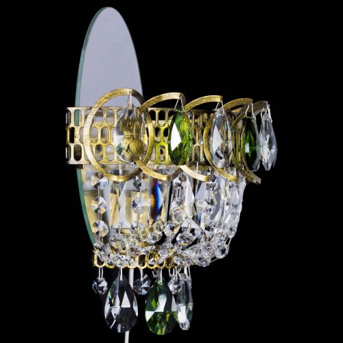 Бра Астра Зеленая под бронзу в Химках Гусь Хрустальный