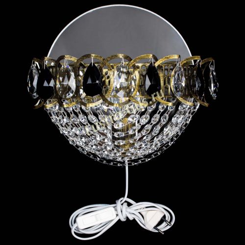 Бра Астра Сетка под бронзу Черная в Химках Гусь Хрустальный