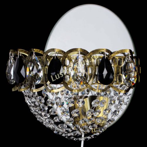 Бра Астра Сетка под бронзу Черная в Химках Гусь Хрустальный