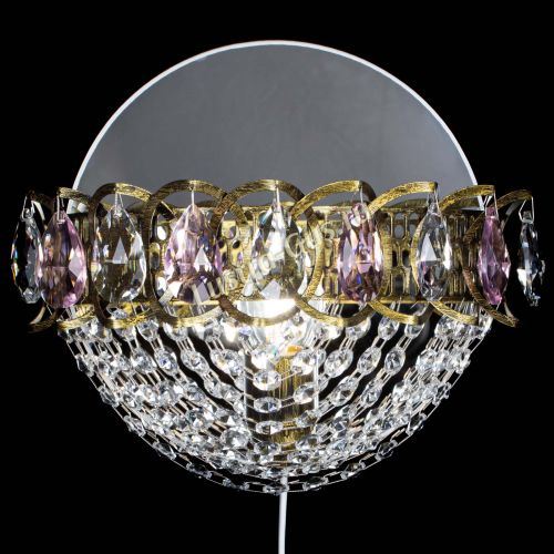 Бра Астра Сетка под бронзу Розовая в Химках Гусь Хрустальный