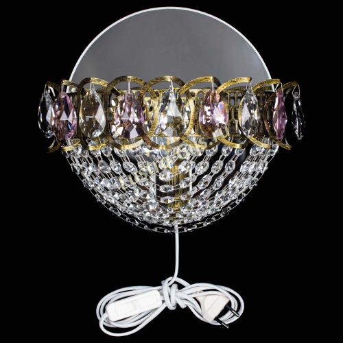 Бра Астра Сетка под бронзу Розовая в Химках Гусь Хрустальный