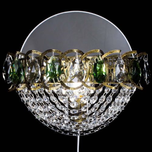 Бра Астра Сетка под бронзу Зеленая в Химках Гусь Хрустальный